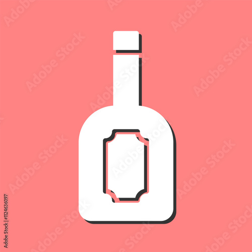 Wine Label Vector Icon