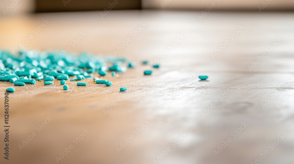 A medium close-up shot showcases a shimmering golden backdrop adorned with scattered emerald-green sprinkles, creating a festive and luxurious atmosphere A medium close-up shot showcases a shimmering golden backdrop adorned with scattered emerald-green sprinkles, creating a festive and luxurious atmosphere