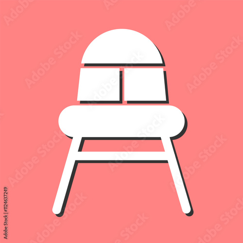 High Chair Time Vector Icon