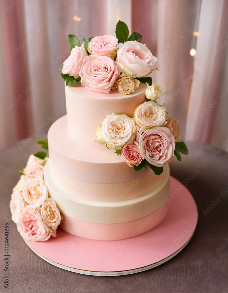 wedding cake with flowers wedding cake with flowers