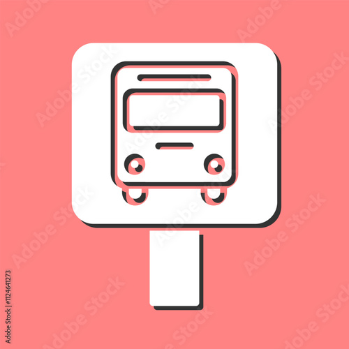 Bus Stop Vector Icon