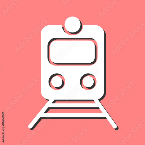 Railway Car Vector Icon