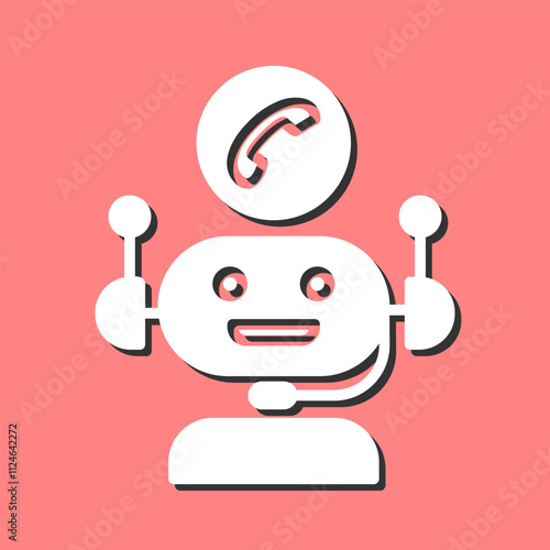 Assistance Chatbot Vector Icon