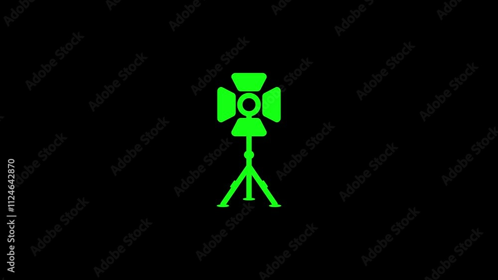 Tripod with camera icon. video shooting concept icon animation. camera mounted on tripod. Tripod with camera icon. video shooting concept icon animation. camera mounted on tripod.