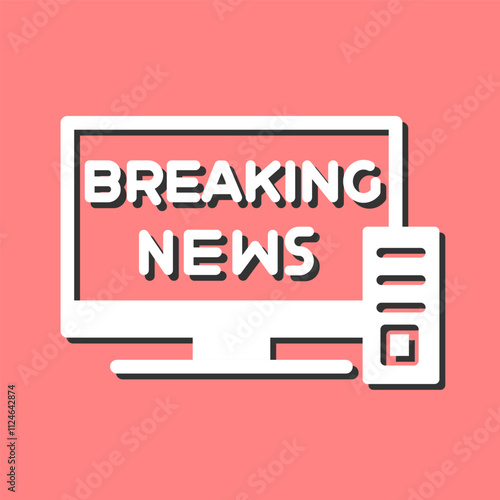 Breaking Story Vector Icon