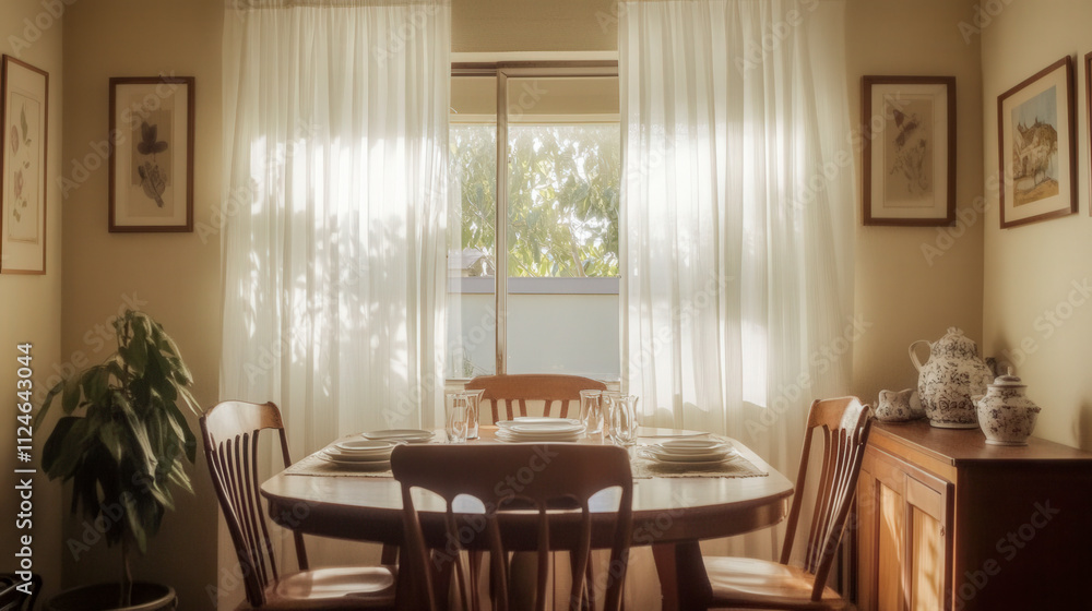 White, sheer Curtains flowing in the wind, creating an ethereal and dreamy atmosphere White, sheer Curtains flowing in the wind, creating an ethereal and dreamy atmosphere