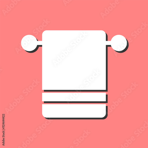 Bath Towels Vector Icon