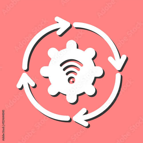 Automated Process Vector Icon