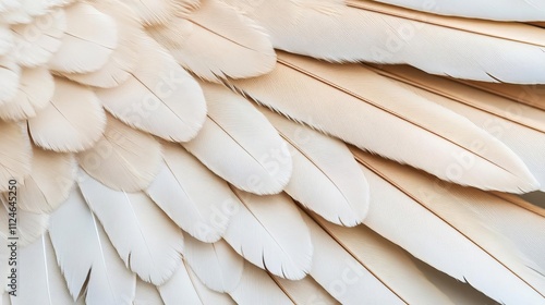 A bird s wing in close-up, showcasing feathers as aerodynamic marvels photo