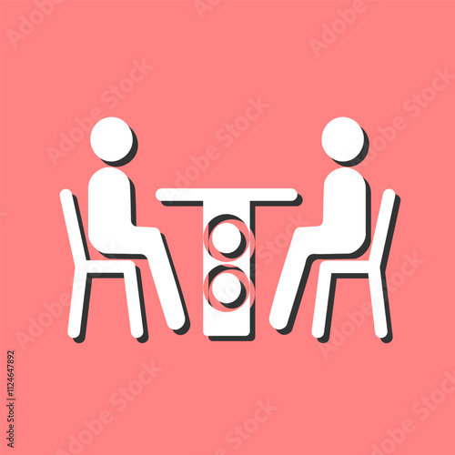 Family Dinner Vector Icon