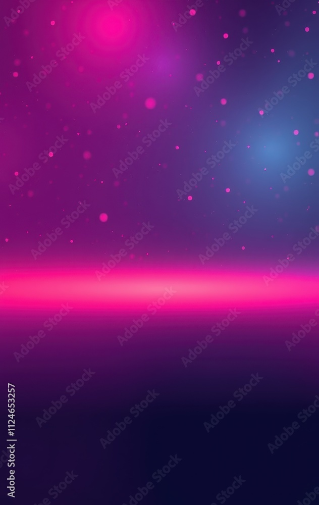 Fototapeta premium Abstract Purple and Pink Gradient Background with Floating Lights