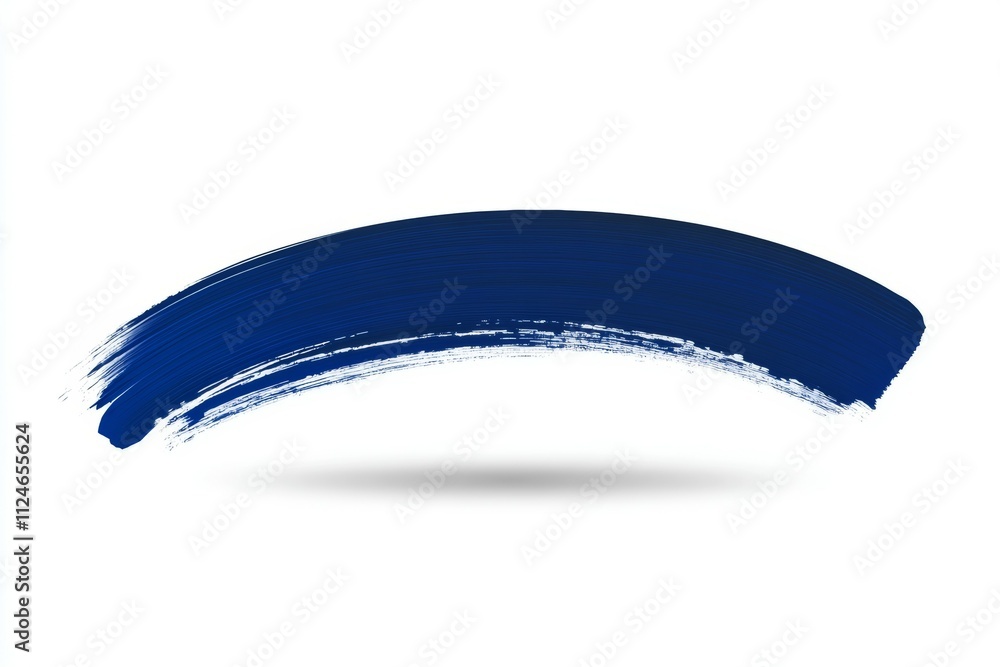 A blue brush stroke on a white background A blue brush stroke on a white background