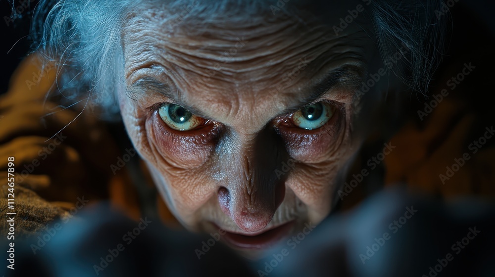 An arresting close-up of an elderly figure with piercing eyes under a hooded cloak, evoking feelings of intensity, mystery, and deep contemplation. An arresting close-up of an elderly figure with piercing eyes under a hooded cloak, evoking feelings of intensity, mystery, and deep contemplation.