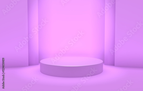 Purple Background stage 3D