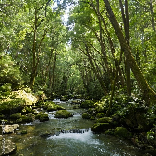 river in the forest