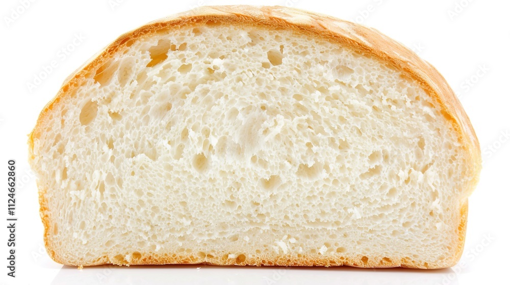 Slice of Wheat Bread Isolated on White Background, Nutritious and Versatile Loaf for Daily Meals and Snacks. Slice of Wheat Bread Isolated on White Background, Nutritious and Versatile Loaf for Daily Meals and Snacks.