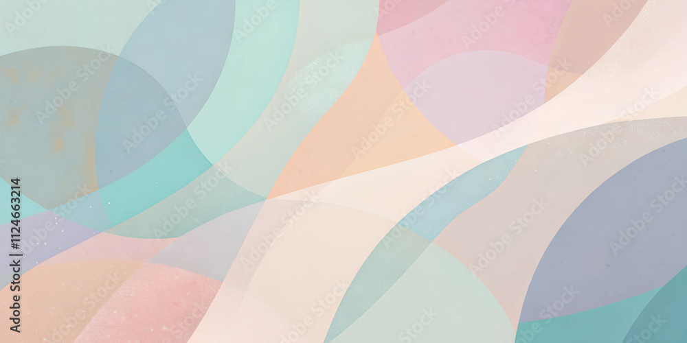 Abstract wallpaper featuring a blend of pastel tones creating a soothing visual experience for modern interiors Abstract wallpaper featuring a blend of pastel tones creating a soothing visual experience for modern interiors