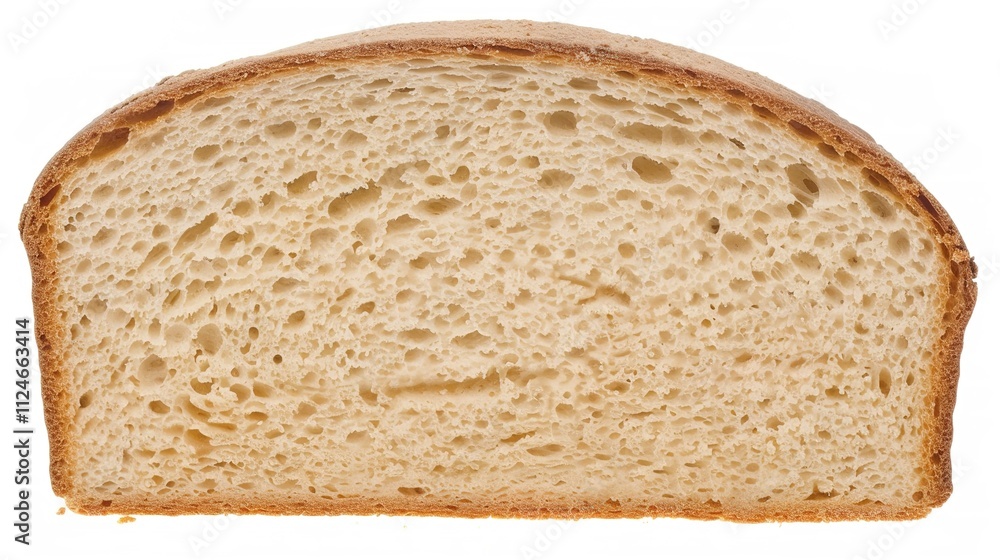 Slice of Wheat Bread Isolated on White Background, Nutritious and Versatile Loaf for Daily Meals and Snacks. Slice of Wheat Bread Isolated on White Background, Nutritious and Versatile Loaf for Daily Meals and Snacks.