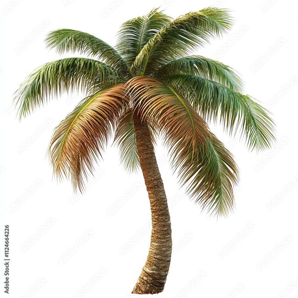 Obraz premium palm tree isolated on white