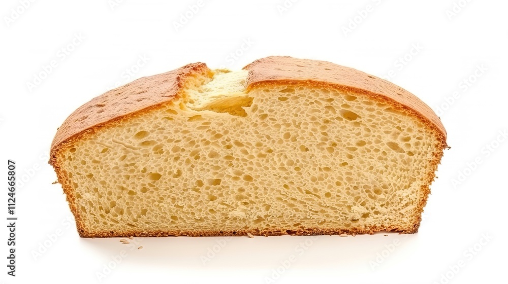 Slice of Wheat Bread Isolated on White Background, Nutritious and Versatile Loaf for Daily Meals and Snacks. Slice of Wheat Bread Isolated on White Background, Nutritious and Versatile Loaf for Daily Meals and Snacks.