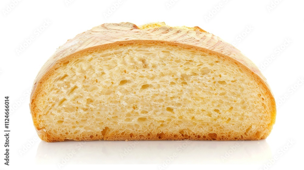 Slice of Wheat Bread Isolated on White Background, Nutritious and Versatile Loaf for Daily Meals and Snacks. Slice of Wheat Bread Isolated on White Background, Nutritious and Versatile Loaf for Daily Meals and Snacks.