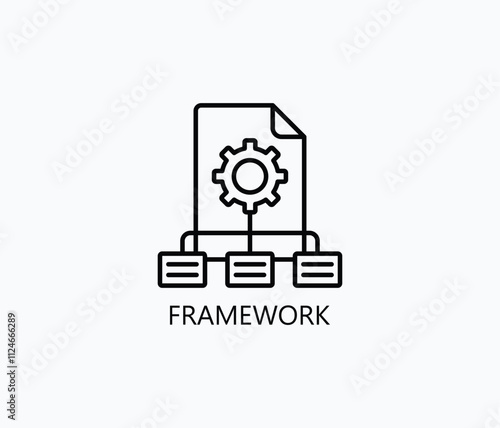 Framework Vector, Icon Or Logo Sign Symbol Illustration 