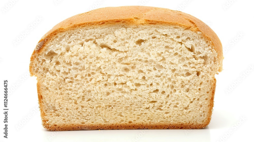 Slice of Wheat Bread Isolated on White Background, Nutritious and Versatile Loaf for Daily Meals and Snacks. Slice of Wheat Bread Isolated on White Background, Nutritious and Versatile Loaf for Daily Meals and Snacks.