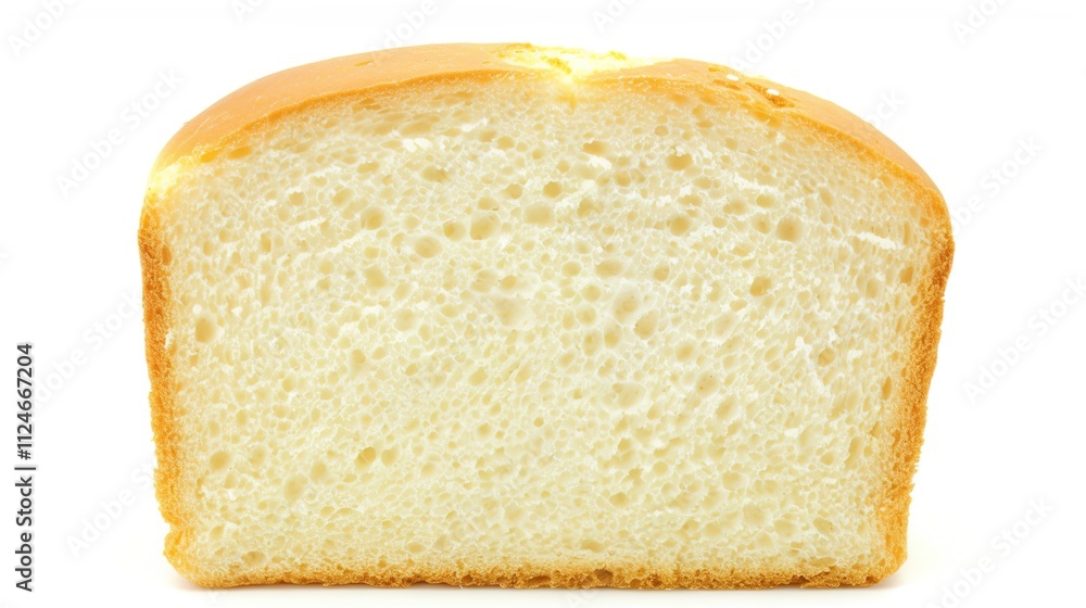 Slice of Wheat Bread Isolated on White Background, Nutritious and Versatile Loaf for Daily Meals and Snacks. Slice of Wheat Bread Isolated on White Background, Nutritious and Versatile Loaf for Daily Meals and Snacks.
