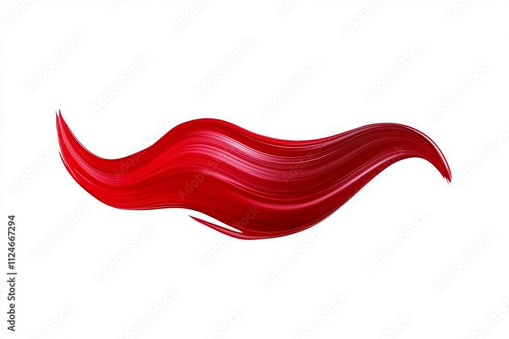 A red hair brush with a red stripe A red hair brush with a red stripe