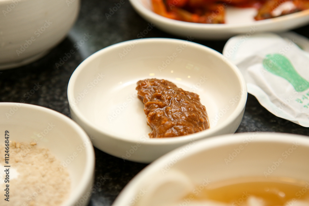 Korean traditional sauce. soybean paste Korean traditional sauce. soybean paste