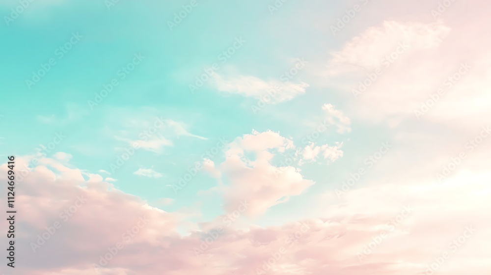Obraz premium A soft, blurred gradient background in pastel shades of blue, green, yellow, and pink.