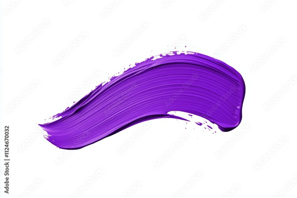 A purple brush stroke on a white background A purple brush stroke on a white background