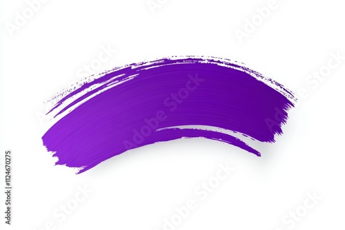 A purple brush stroke on a white background