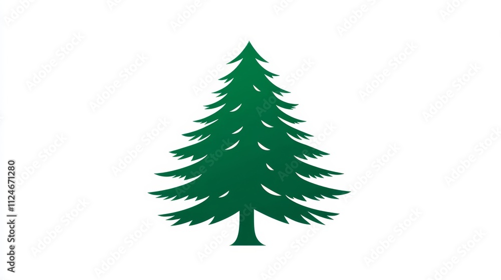 Evergreen Tree Silhouette Green Pine Nature Icon Evergreen Tree Silhouette Green Pine Nature Icon