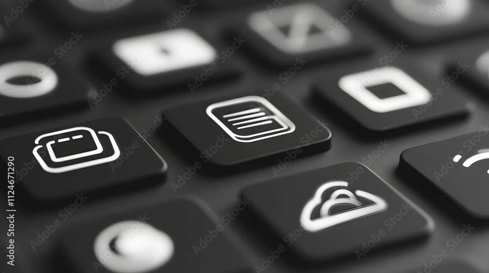 A Detailed Collection of Minimalistic Black and White Plugin Icon Outlines for User Interfaces A Detailed Collection of Minimalistic Black and White Plugin Icon Outlines for User Interfaces