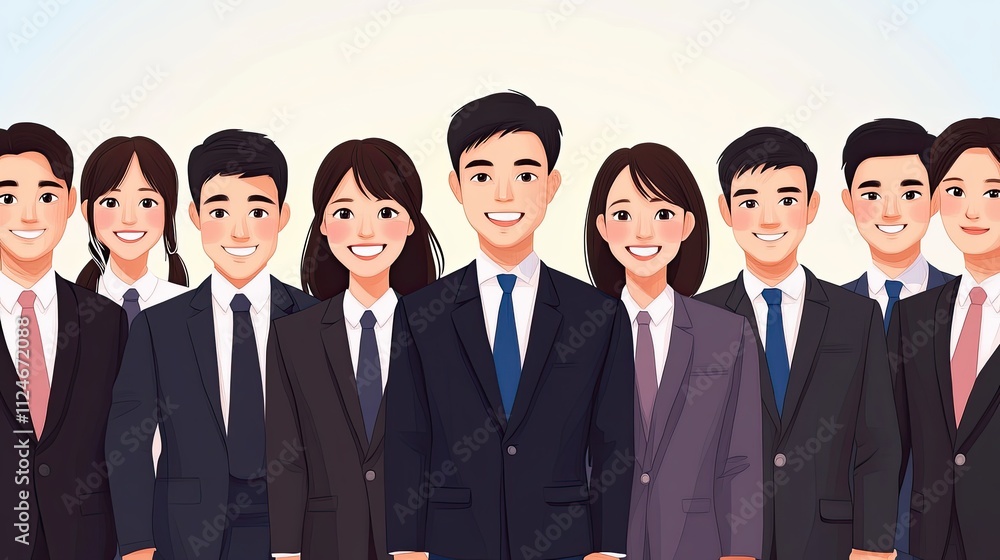 Successful business team. Diverse group of professionals. Successful business team. Diverse group of professionals.