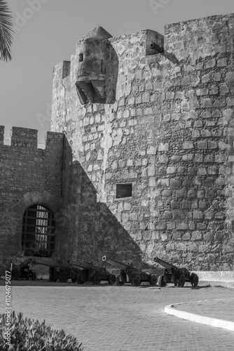 view of part of the old fortress of the town of Safi in Morocco photo