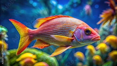 Threadfin Snapper Aquarium Fish - Symphorichthys spilurus High-Resolution Photo photo