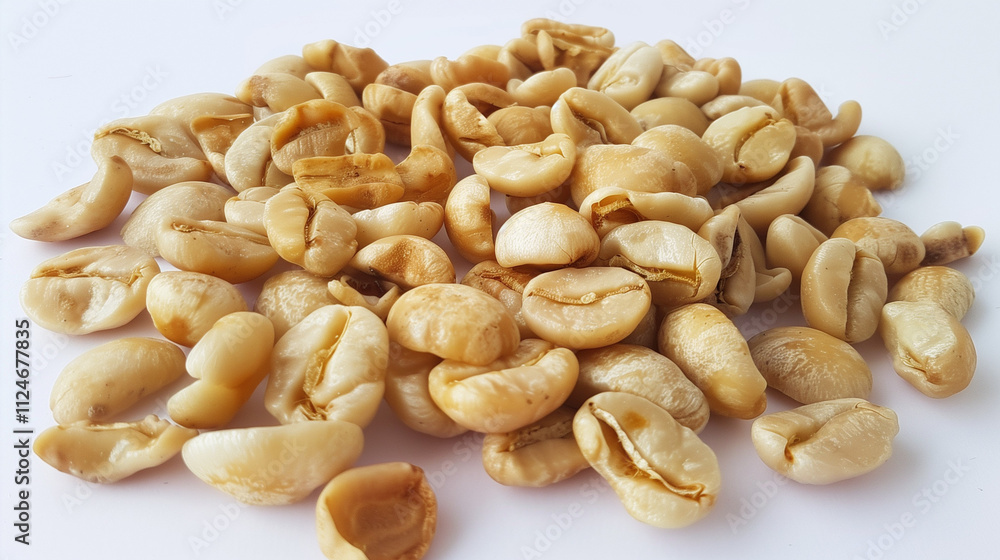 Natural Coffee Beans Texture and Color Display, Close-Up Study of Bean Surface, Rich Tones and Varieties Natural Coffee Beans Texture and Color Display, Close-Up Study of Bean Surface, Rich Tones and Varieties