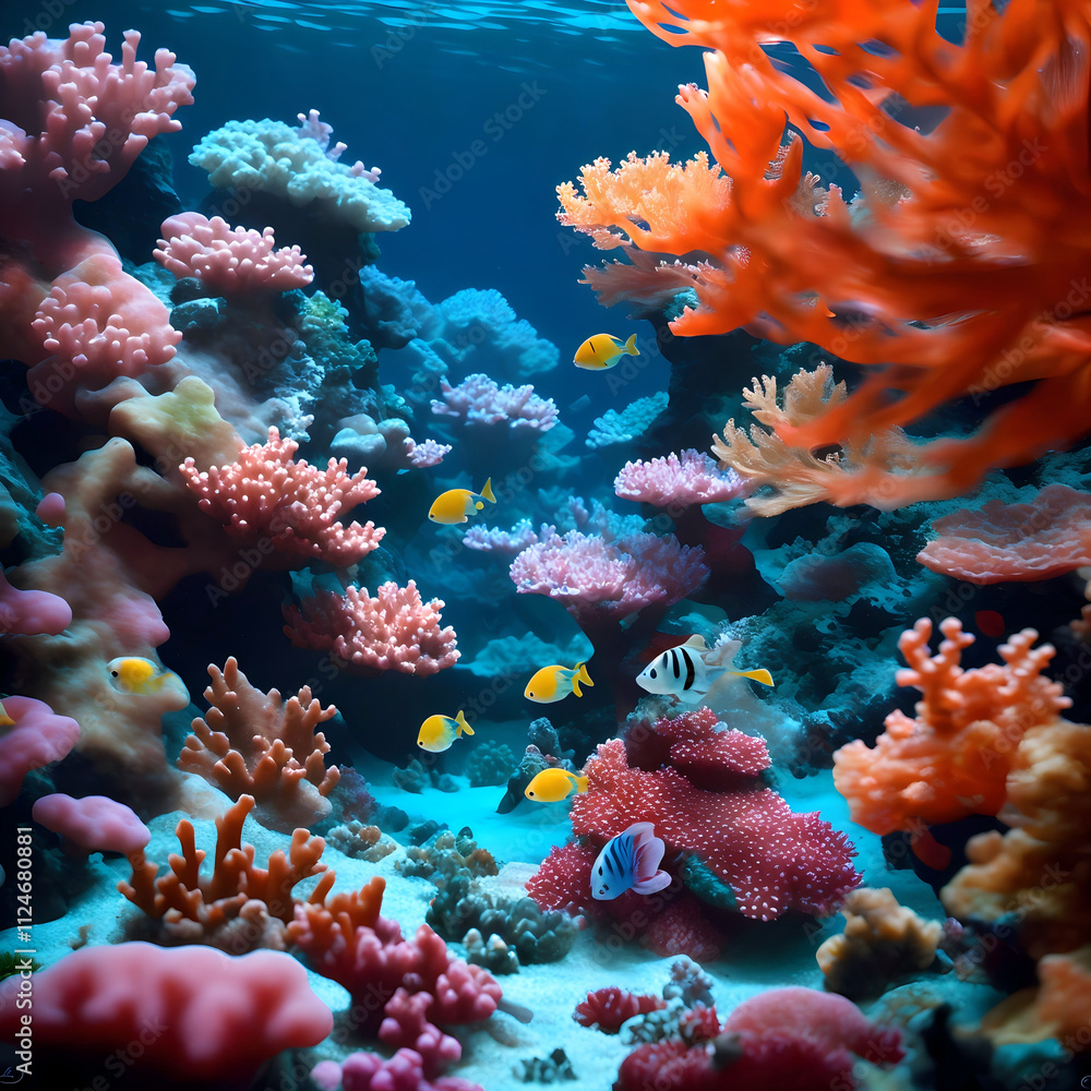 Fototapeta premium coral reef and coral
