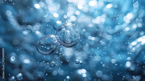 Bubbling water bubbles underwater scene macro photography aquatic environment close-up fluid dynamics exploration