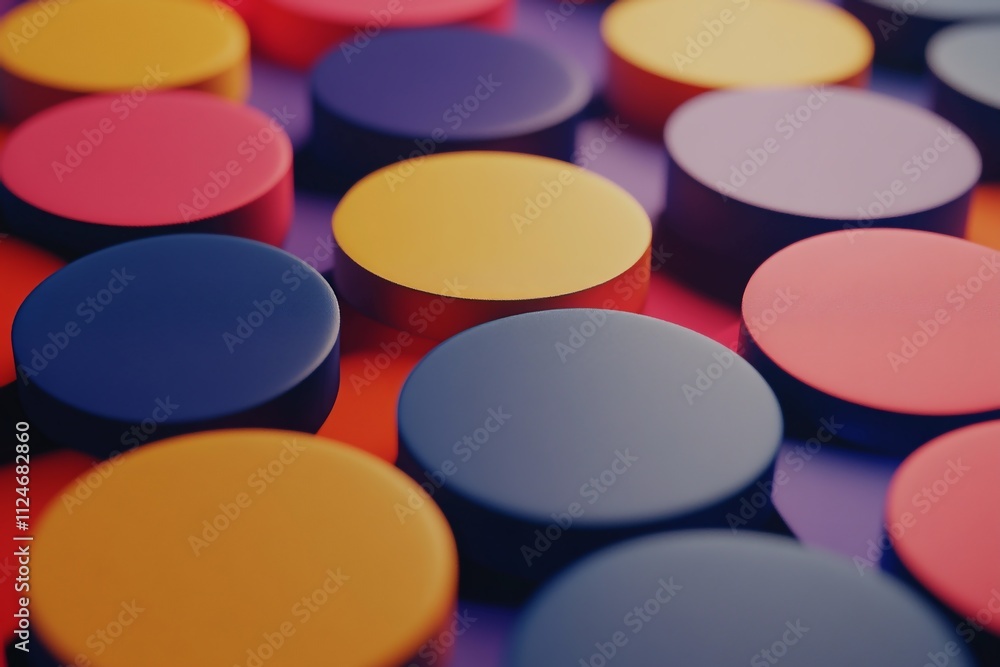 3D Polka Dots background: Vibrant Circular Patterns wallpaper illustration 3D Polka Dots background: Vibrant Circular Patterns wallpaper illustration