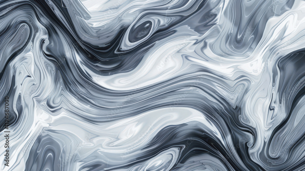 abstract grey and white background wave patterns, silk
