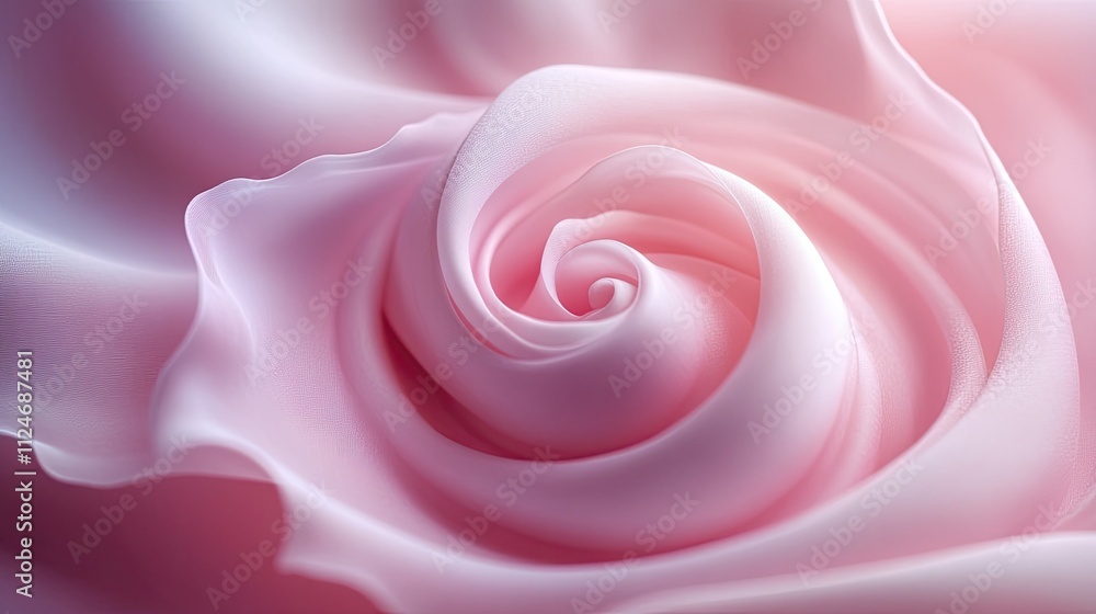 Abstract Pink Rose: A Symphony of Softness and Elegance Abstract Pink Rose: A Symphony of Softness and Elegance