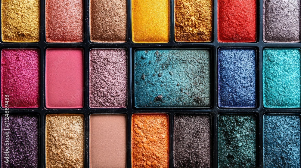 Vibrant Eyeshadow Palette: A Colorful Collection of Makeup Shades Vibrant Eyeshadow Palette: A Colorful Collection of Makeup Shades