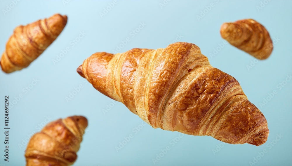Croissant Levitation Magic in Pastry Croissant Levitation Magic in Pastry
