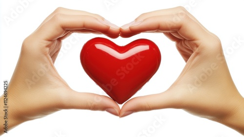 Hands Forming Heart Shape for Health and Support