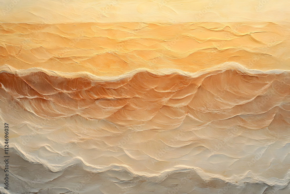 Textured Waves Abstract Painting Textured Waves Abstract Painting