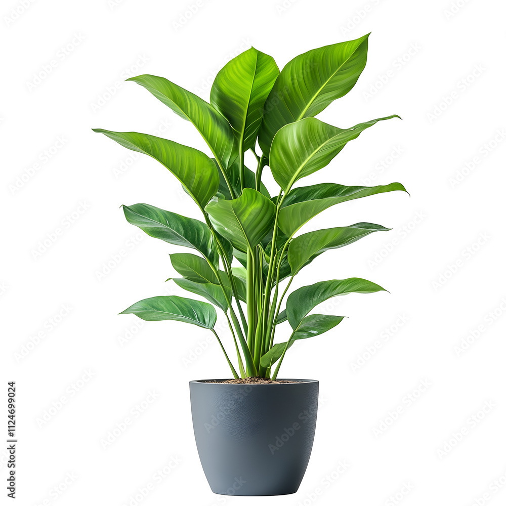 potted green plant isolated in a transparent background potted green plant isolated in a transparent background