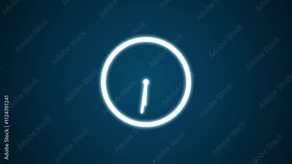 Clock Icon Animation. Clock Icon Animation.